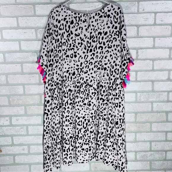Savanna Jane Plus Size Stepping Ahead Leopard Print Short Sleeve Dress Size 3X - Picture 5 of 9